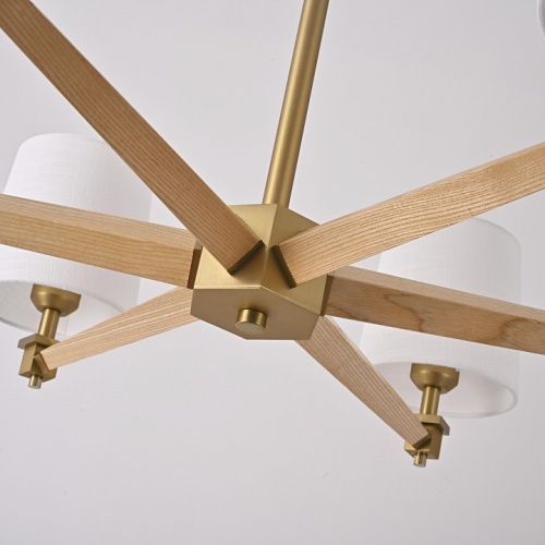 Люстра на штанге Imperiumloft Jorgenson White/Light wood STAVRA01 в Нижнем Новгороде фото 9