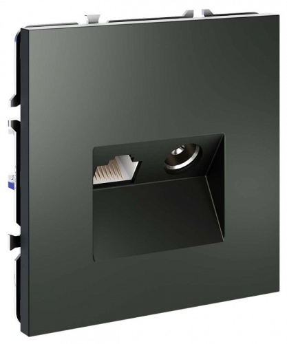 ТВ-розетка и розетка Ethernet RJ-45 без рамки Voltum S70 VLS060706 в Нижнем Новгороде