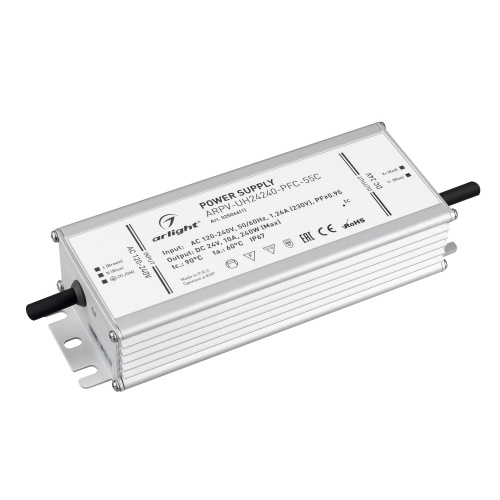 Блок питания ARPV-UH24240-PFC-55C (24V, 10.0A, 240W) (Arlight, IP67 Металл, 5 лет) в Мариинском Посаде фото 2