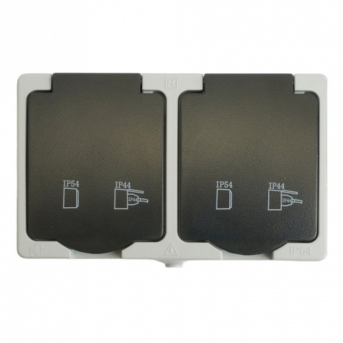 Розетка влагозащищенная с заземлением и крышкой Stekker Велена 32754 в Нижнем Новгороде фото 6