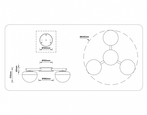 Потолочная люстра Ambrella Light LH LH12006 в Нижнем Новгороде фото 5