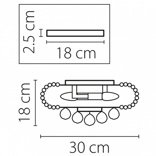 Накладной светильник Osgona Monile 704034 в Бородино фото 3