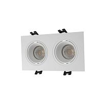 DK3072-WH Встраиваемый светильник, IP 20, 10 Вт, GU5.3, LED, белый/белый, пластик в Городце