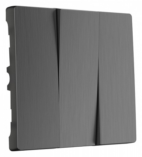 Клавиши для выключателя трехклавишного Werkel графит рифленый W1139004 в Нижнем Новгороде
