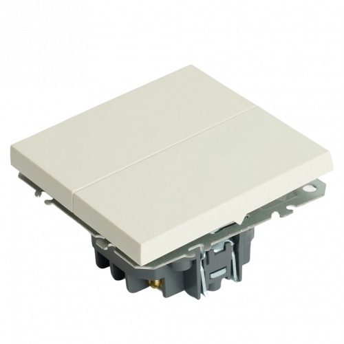 Переключатель перекрестный двухклавишный без рамки Stekker Эмили 50162 в Нижнем Новгороде фото 6