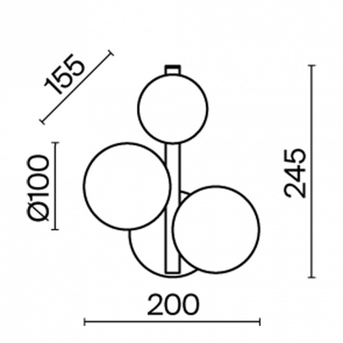 Бра Maytoni Dallas MOD545WL-03G в Ревде фото 4