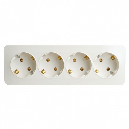 Розетка четверная с заземлением Stekker София 49308 в Нижнем Новгороде фото 4