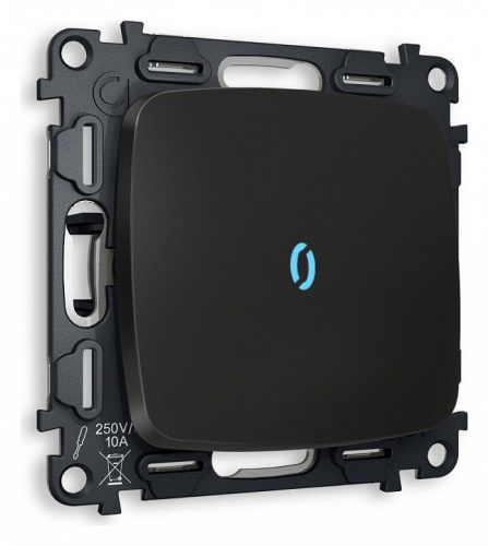 Выключатель проходной одноклавишный с подсветкой без рамки Ambrella Volt OMEGA MO802040 в Нижнем Новгороде