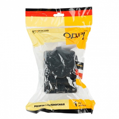 Розетка влагозащищенная с заземлением и крышкой Stekker Одри 39018 в Нижнем Новгороде фото 3