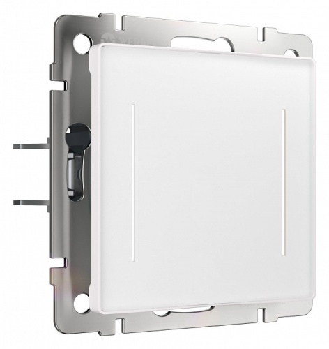 Выключатель сенсорый двухклавишный с подсветкой, без рамки Werkel белый W4522001 в Нижнем Новгороде