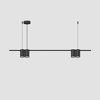 DK4061-BK Подвесной светильник ORBIT, IP20, 4xGU10 LED до 15 Вт, черный матовый, алюминий в Верещагино