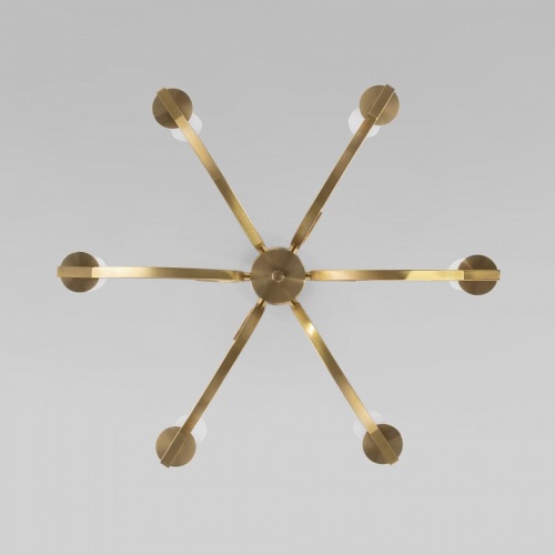 Люстра на штанге Eurosvet Rosher 60141/6 латунь в Нижнем Новгороде фото 2