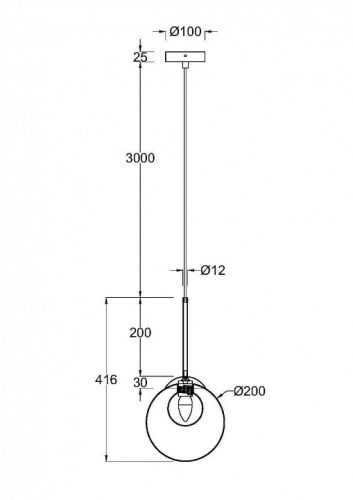 Подвесной светильник Maytoni Basic form MOD521PL-01G3 в Архангельске фото 2