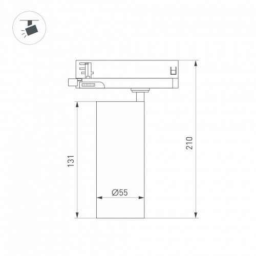 Светильник на штанге Arlight SILMA 060462 в Нижнем Новгороде фото 2