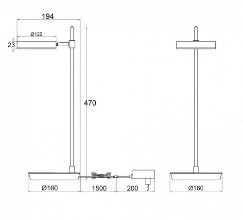 Настольная лампа офисная Maytoni Fad MOD070TL-L8B3K в Нижнем Новгороде фото 4