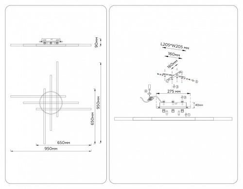 Потолочная люстра Ambrella Light COMFORT FL6286 в Нижнем Новгороде фото 4