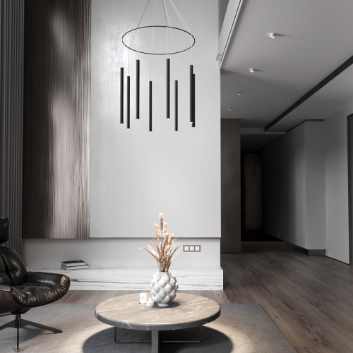 Подвесная люстра Eurosvet  301101 LED черный в Нижнем Новгороде фото 2