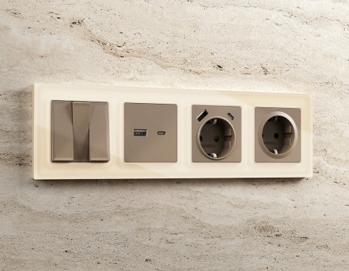 Накладка для розетки с заземлением Ambrella Volt ALFA AP6360 в Нижнем Новгороде фото 2