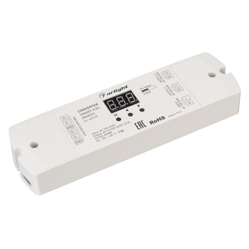 Конвертер SMART-K25-DMX512 (230V, 2x1A, TRIAC) (Arlight, Пластик) в Омске фото 2