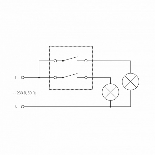 Выключатель двухклавишный без рамки Werkel шампань W1120011 в Нижнем Новгороде фото 2