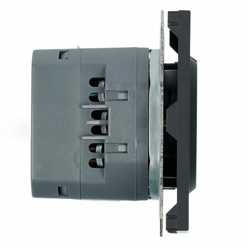 Розетка с заземлением и со шторкой и 2хUSB type A и C, без рамки Stekker Эмили 50218 в Нижнем Новгороде фото 4