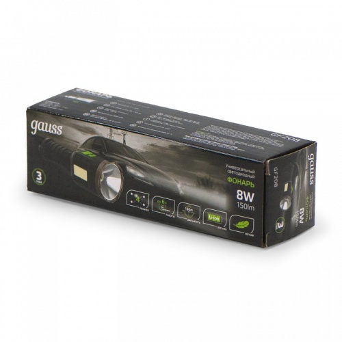Фонарь ручной Gauss  GF208 в Нижнем Новгороде фото 3