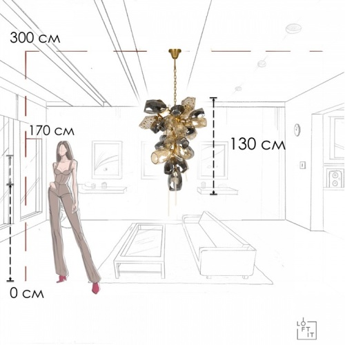 Подвесная люстра Loft it Britannica 10401/800M в Нижнем Новгороде фото 10