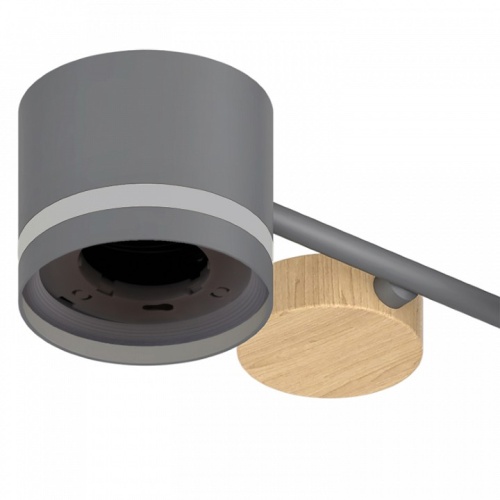 Люстра на штанге 68730-0.3-08 GX53 GREY+WOOD в Нижнем Новгороде фото 2