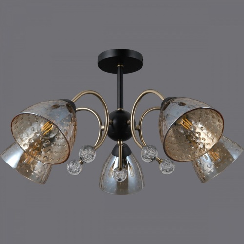 Люстра на штанге ILLUMICO  IL0230-5CSQ-29 BK AB в Нижнем Новгороде фото 4