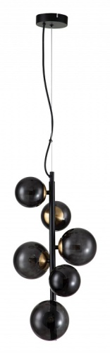 Подвесная люстра Indigo Molecola 11018/6P Black в Нижнем Новгороде фото 5