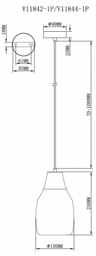 Подвесной светильник Moderli Adalina V11842-1P в Нижнем Новгороде фото 2