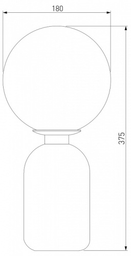 Настольная лампа декоративная Eurosvet Bubble 01197/1 черный жемчуг в Йошкар-Оле фото 2