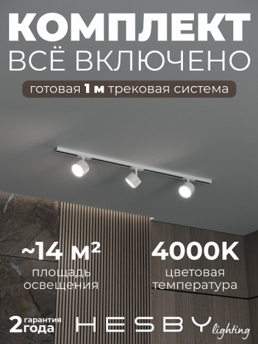 Комплект трековый Hesby Lighting Skylite №13 HSBL_kompl_S013_NI1W4K в Нижнем Новгороде