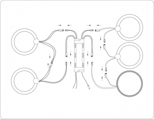 Потолочная люстра Ambrella Light FA FA3808 в Нижнем Новгороде фото 4