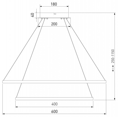 Подвесной светильник Eurosvet Collars 90264/2 черный в Ермолино фото 3