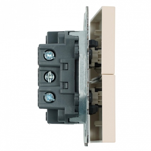 Выключатель двухклавишный без рамки Stekker Эмили 49892 в Нижнем Новгороде фото 4