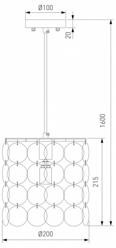 Подвесной светильник Eurosvet Sandra 60185/1 хром/перламутр в Нижнем Новгороде фото 3