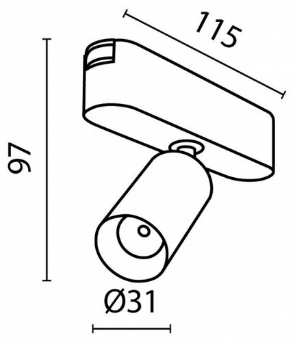 Светильник на штанге Maytoni Focus LED TR103-1-5W4K-M-B в Ртищево фото 3