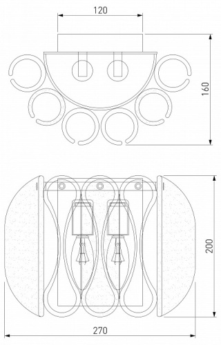 Накладной светильник Bogate's Callas 365/2 в Нижнем Новгороде фото 3