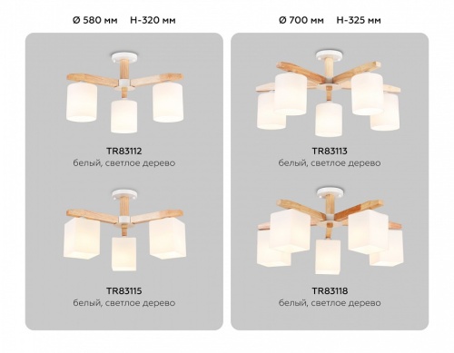 Люстра на штанге Ambrella Light TR TR83113 в Нижнем Новгороде фото 5