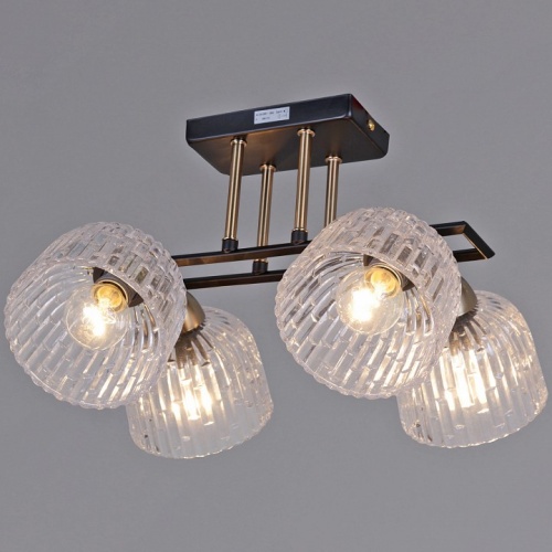 Люстра на штанге ILLUMICO  IL0794-4CSQ-25BKAB ELITE в Нижнем Новгороде