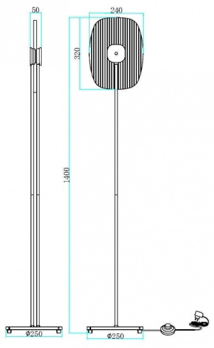 Торшер Maytoni Eclipse MOD152FL-L1BK в Ермолино фото 3