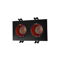 DK3072-BK+RD Встраиваемый светильник, IP 20, 10 Вт, GU5.3, LED, черный/красный, пластик в Боготоле