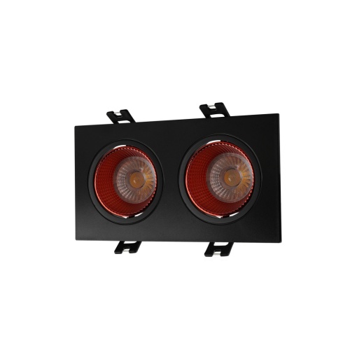 DK3072-BK+RD Встраиваемый светильник, IP 20, 10 Вт, GU5.3, LED, черный/красный, пластик в Липецке
