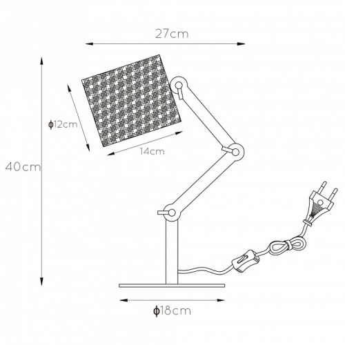 Настольная лампа декоративная Lucide Tampa 45592/81/30 в Белово фото 4