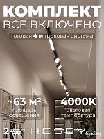 Комплект трековый Hesby Lighting Skylite №14 HSBL_kompl_S014_NI4B4K в Нижнем Новгороде
