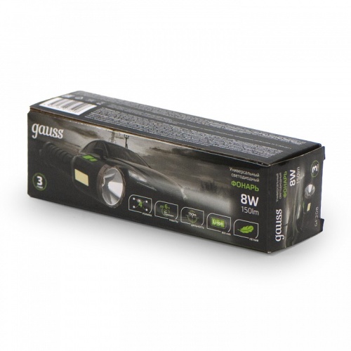 Фонарь ручной Gauss  GF208 в Нижнем Новгороде фото 4