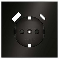 Накладка для розетки с заземлением и со шторками и 2хUSB type A и C Voltum S70 METAL VLSM001012 в Нижнем Новгороде