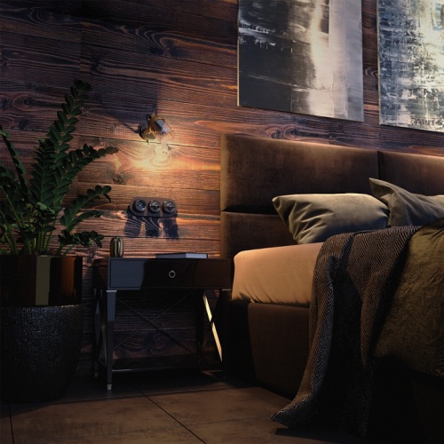 Выключатель одноклавишный Werkel Ретро (коричневый) W5612014 в Нижнем Новгороде фото 3