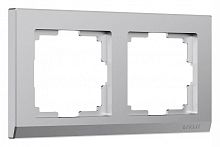 Рамка на 2 поста Werkel Stark (серебряный матовый) W0021865 в Нижнем Новгороде